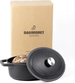 Gietijzeren Braadpan - Sudderpan Zwart Van Daumonet - Ovaal - Ø 29 Cm - 3 Liter - 100% PFAS & PFOA Vrij - Emaille - Geschikt Voor Alle Warmtebronnen - Elektrisch - Gas - Halogeen - Inductie - Keramisch - Vaatwasserbestendig -Tefal Shop 1087x1200