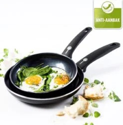 GreenPan Cambridge Koekenpannenset Ø 24cm + Ø 28cm - Zwart - Inductie - PFAS-vrij -Tefal Shop 1179x1200 1