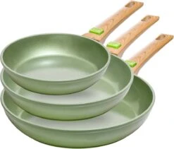 Just Vegan Koekenpan ECO Met Afneembaar Handvat 20 Cm Aluminium Groen -Tefal Shop 1200x1024