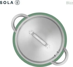 Sola Pannenset Blizz - 4 Delig - Ø Cm - Zilver - RVS - Sandwichbodem -Tefal Shop 1200x1098 1