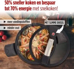 Rosmarino - Snelkookpan Met Glazen Deksel - Zwart - Ø24cm - 5 Liter - 100% PFAS & PFOA Vrij - Aluminium - Pressure Cooker - Non-stick Minerale Coating - Ergonomische Handgrepen - Geschikt Voor Alle Warmtebronnen -Tefal Shop 1200x1115
