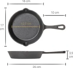 Blackwell Koekenpannenset - Gietijzer - ø 16, 20 En 25 Cm - Zonder Anti-aanbaklaag -Tefal Shop 1200x1122 1