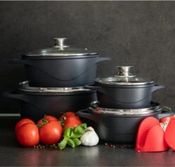 Smile 10 Delige Pannenset - Antiaanbaklaag - Vaatwasser Bestendig - Zwart -Tefal Shop 1200x1142