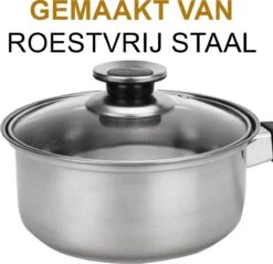 KitchenPrince 12-Delige Pannenset RVS - Pottenset - Kookpannen - Koekenpan - Steelpan - Bakpan - PFAS-Vrij - Pannenset - Pannenset Inductie - Antiaanbaklaag - Koekenpannenset -Tefal Shop 1200x1163