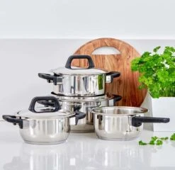 Gero Erik Kookpannenset - 4-delig - RVS - Inductie -Tefal Shop 1200x1167