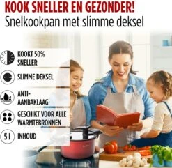 Rosmarino - Snelkookpan Met Glazen Deksel - Zwart - Ø24cm - 5 Liter - 100% PFAS & PFOA Vrij - Aluminium - Pressure Cooker - Non-stick Minerale Coating - Ergonomische Handgrepen - Geschikt Voor Alle Warmtebronnen -Tefal Shop 1200x1170 7