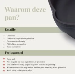 Belluci - Ø26cm - Koekenpan - Skillet + Deksel Geëmailleerde Gietijzeren Pan Voor BBQ En Inductie Incl. Accessoires - Hapjespan - Braadpan -Tefal Shop 1200x1187 2