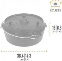 Petromax - Dutch Oven 5,5L/ft 6 - Zonder Pootjes 12 Petromax - Dutch Oven 5,5L/ft 6 - Zonder Pootjes -Tefal Shop 1200x1191 1