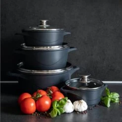 Smile 10 Delige Pannenset - Antiaanbaklaag - Vaatwasser Bestendig - Zwart -Tefal Shop 1200x1200 1047