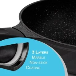 Marble Coating Wokpan Inductie - Met Glazen Deksel - Zwart - 30 Cm 10 Marble Coating Wokpan Inductie - Met Glazen Deksel - Zwart - 30 Cm -Tefal Shop 1200x1200 105