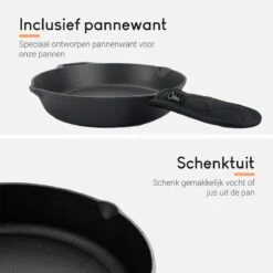 Ocina Gietijzeren Pan – ø30,5cm - Skillet - Koekenpan – Hapjespan – Koekenpan Inductie – Koekenpannenset - Gietijzeren Pan Bbq - Gietijzer -Tefal Shop 1200x1200 123