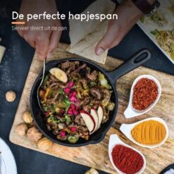 Ocina Gietijzeren Pan – ø30,5cm - Skillet - Koekenpan – Hapjespan – Koekenpan Inductie – Koekenpannenset - Gietijzeren Pan Bbq - Gietijzer -Tefal Shop 1200x1200 127