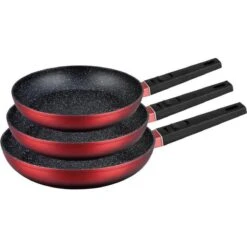 Royal Swiss Koekenpannenset 3-delig (rood) Marmeren Coating -Tefal Shop 1200x1200 157