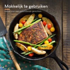 Ocina Gietijzeren Pan – Set Van 3 Stuks – ø25cm, ø19.5cm En ø16cm - Skillet - Koekenpan – Hapjespan – Koekenpan Inductie – Koekenpannenset - Gietijzeren Pan Bbq - Gietijzer - Incl. Receptenboek -Tefal Shop 1200x1200 374