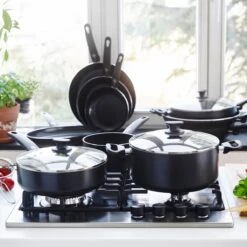 GreenPan Cambridge Koekenpannenset Ø 24cm + Ø 28cm - Zwart - Inductie - PFAS-vrij -Tefal Shop 1200x1200 495