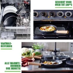 GreenChef Vintage Wokpan 28cm/3.7L - Zwart - Inductie - PFAS-vrij -Tefal Shop 1200x1200 5