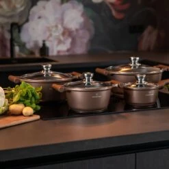 Herenthal Inductie Pannenset- Luxe 10-delige Koekenpannenset - Voor Alle Warmtebronnen - Met Glazen Deksels - Koper 18 Herenthal Inductie Pannenset- Luxe 10-delige Koekenpannenset - Voor Alle Warmtebronnen - Met Glazen Deksels - Koper -Tefal Shop 1200x1200 537