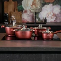 Herenthal Pannenset Inductie - Luxe 10-delige Koekenpan Inductie - Voor Alle Warmtebronnen - Pannen Met Glazen Deksels En Koudgrepen - Burgundy 15 Herenthal Pannenset Inductie - Luxe 10-delige Koekenpan Inductie - Voor Alle Warmtebronnen - Pannen Met Glazen Deksels En Koudgrepen - Burgundy -Tefal Shop 1200x1200 602