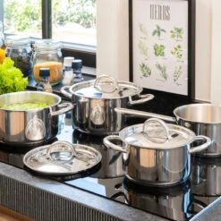 Sola Pannenset Blizz - 4 Delig - Ø Cm - Zilver - RVS - Sandwichbodem -Tefal Shop 1200x1200 634