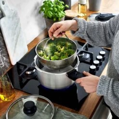 Springlane Roestvrijstalen Snelkookpan - Inductie - Pressure Cooker - 6,0 L Met Stoommand -Tefal Shop 1200x1200 667