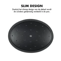 MOA Gietijzeren Braadpan - Inhoud 4,7 Liter - 29CM - Ovaal - Alle Warmtebronnen - Ook Voor Inductie - Gewicht 5,7 Kg - Zwart - C29B -Tefal Shop 1200x1200 789