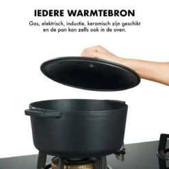 MOA Gietijzeren Braadpan - Inhoud 5,7 Liter - 26CM - Rond - Alle Warmtebronnen - Ook Voor Inductie - Gewicht 5,8 Kg - Zwart - C26B -Tefal Shop 1200x1200 823