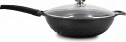 Cheffinger Wokpan Met Deksel - 32cm - Zwart - Pan - Keukenaccessoires -Tefal Shop 1200x408