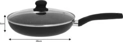 Kinghoff Koekenpan KH-3958 - Ø26 Cm - Met Deksel -Tefal Shop 1200x411