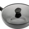 ISENVI Avon Keramische Wok Met Deksel 36 CM - Ergo Greep