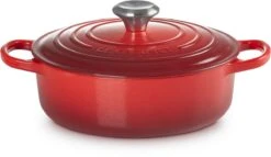 Le Creuset - Gietijzeren - Lage Braadpan - 24cm - Kersenrood -Tefal Shop 1200x695 3