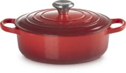 Le Creuset - Gietijzeren - Lage Braadpan - 24cm - Kersenrood -Tefal Shop 1200x695 4