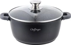 Cheffinger Pannenset 6-delig - Inductie - Met Deksels - Zwart - Koudgrepen - Ø20, 24 & 28 Cm -Tefal Shop 1200x755 7