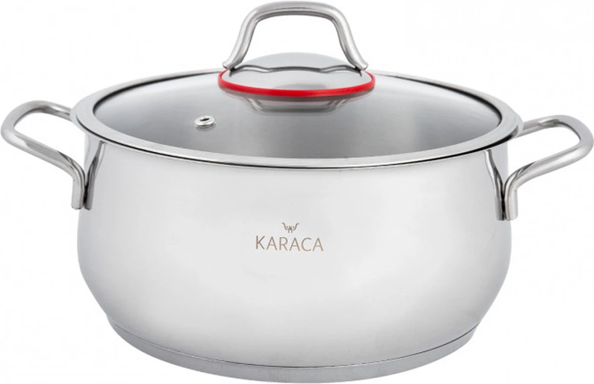 Karaca Emirgan Pannenset - 8 Delig - Geschikt Voor Inductie 6 Karaca Emirgan Pannenset - 8 Delig - Geschikt Voor Inductie - Afbeelding 6