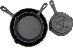 Gietijzeren Pannenset - Cast Iron Skillets - BBQ Skilletset -Tefal Shop 1200x786 1