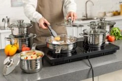 Swiss Pro + Pannenset - 12 Delig - RVS - Roestvrijstalen Kookgerei 18/10 -Tefal Shop 1200x799 39