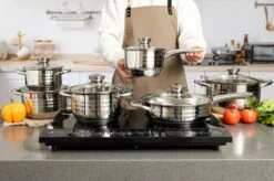 Swiss Pro + Pannenset - 12 Delig - RVS - Roestvrijstalen Kookgerei 18/10 -Tefal Shop 1200x799 41