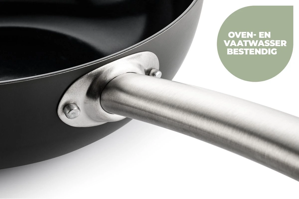ISENVI Murray Keramische Grillpan 26 CM - RVS Greep 5 ISENVI Murray Keramische Grillpan 26 CM - RVS Greep - Afbeelding 5