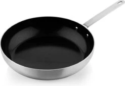 Soenil By ISENVI - Koekenpan Inductie - 28 CM - Keramische Pan - RVS Handgreep