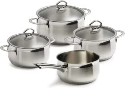 BK Excellent Pannenset - 4-delig - RVS - Inductie