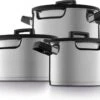 BergHOFF GEM Downdraft Pannenset - 6 Delige Set - 3 Pannen