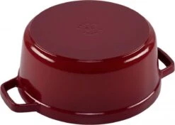 Staub - Ronde Cocotte 24 Cm - Kers -Tefal Shop 1200x856 1