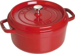 Staub - Ronde Cocotte 24 Cm - Kers -Tefal Shop 1200x862 1
