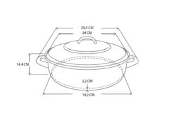 BK Fortalit Braadpan Ø 24 Cm / 2,5L - Emaille - Inductie -Tefal Shop 1200x881 4
