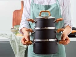 Gero Mark Kookpannenset - 4-delig - Zwart - Houtlook Grepen - Inductie - PFAS-vrij -Tefal Shop 1200x900 40