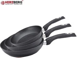 Herzberg HG-FP3: 3-Delige Koekenpan Van Gesmeed Aluminium 20/24/28 - ZILVER -Tefal Shop 1200x905 3