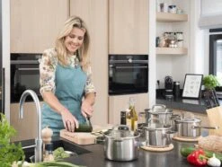 Sola Pannenset Juvia - 4 Delig - Ø 16,16,18,20 Cm - Zilver - RVS - Sandwichbodem -Tefal Shop 1200x906 8