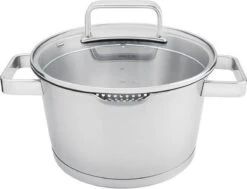 Sola Pannenset Diamond - 4 Delig - Ø 16,16,18,20 Cm - Zilver - RVS - Sandwichbodem -Tefal Shop 1200x919 2