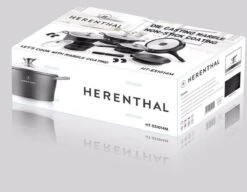 Herenthal Luxe Pannenset - 14-delig - Glazen Deksel - Inductie - Marmeren Coating - PFAS-vrij - Zwart - ES1014M -Tefal Shop 1200x934 3