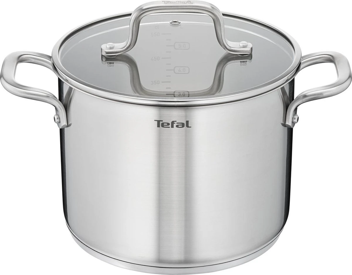 Tefal Virtuoso Pannenset 5 Delig - Hoge Kookpan Ø 22 Cm + Steelpan Ø 16 Cm + Kookpannen Ø 18/20/24 Cm 15 Tefal Virtuoso Pannenset 5 Delig - Hoge Kookpan Ø 22 Cm + Steelpan Ø 16 Cm + Kookpannen Ø 18/20/24 Cm - Afbeelding 15