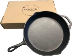 Koock Amsterdam® Skillet - Gietijzer - 25cm - Koekenpan - Geschikt Voor Alle Warmtebronnen -Tefal Shop 1200x944